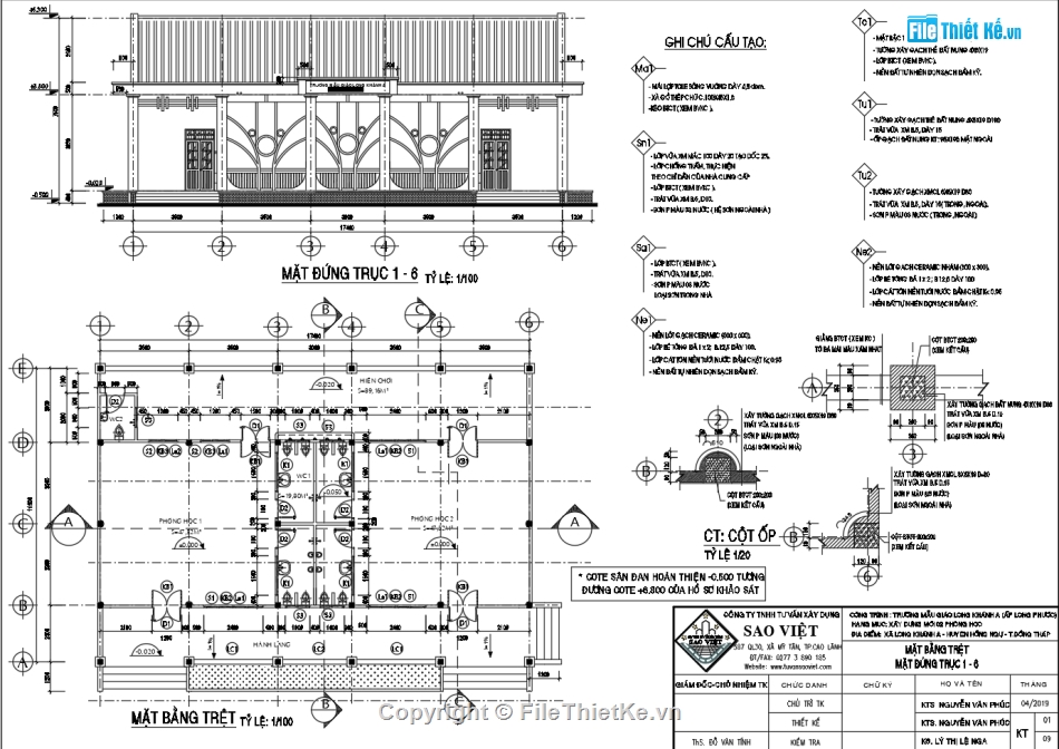 Bản vẽ trường mầm non,Bản vẽ trường mẫu giáo,Bản vẽ trường mầm non 11.9x17.4m